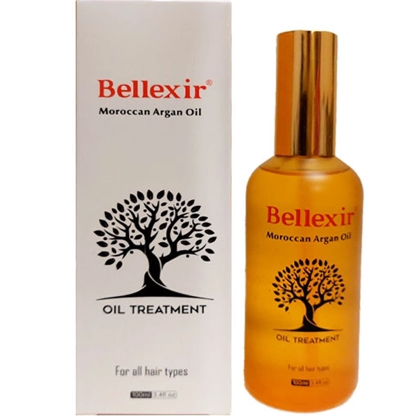 روغن آرگارن درمانی بلکسیر مراکشی اصل مناسب انواع مو 100 میل | Bellexir Argan Oil - oil Treatment- For all hair 100ml